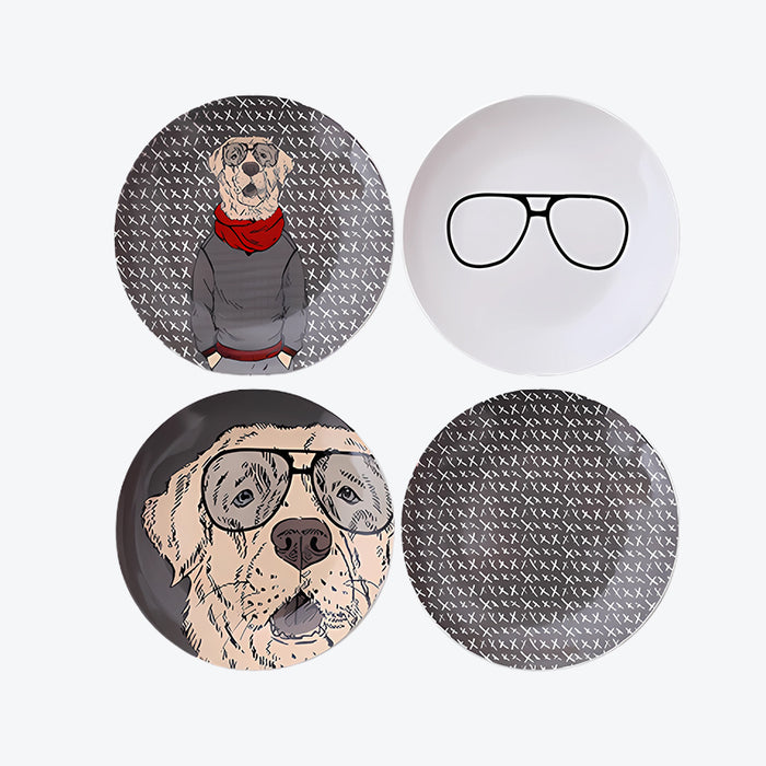 Cartoon Dog Decorative Wall Plate
