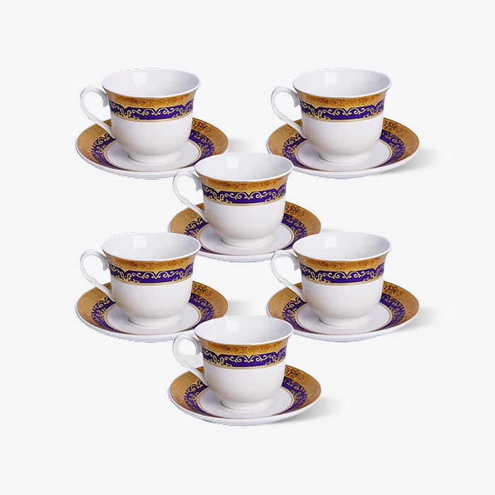 Gold Porcelain Cup and Saucer