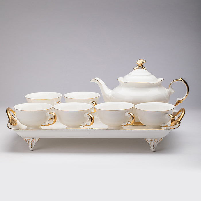European Lvory Porcelain Tea Set