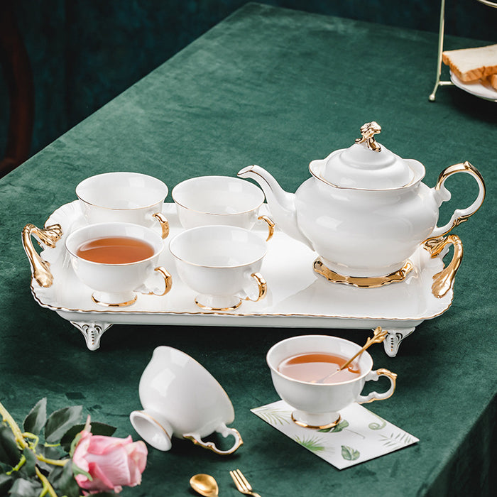 European Lvory Porcelain Tea Set