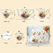 English Vintage Flower Coffee Set