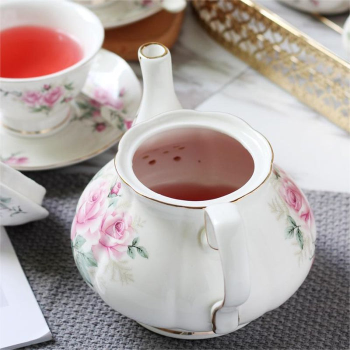 15 Piece European Bone China Coffee Set-4