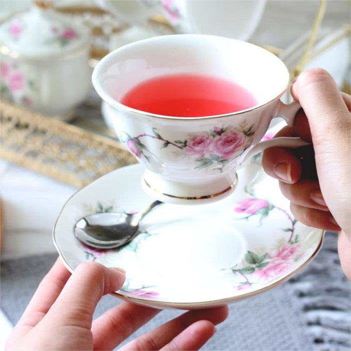 15 Piece European Bone China Coffee Set-5