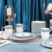 Blue Cloud Grain Painted Porcelain Dinner Set