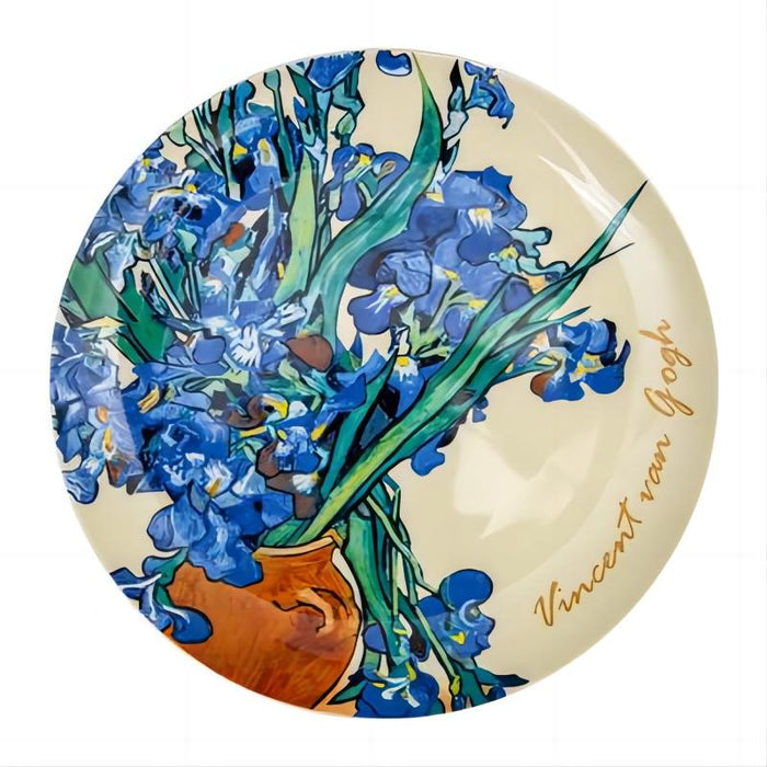 Country Style Oil Painting Bone China Plate