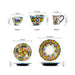 Green Hand-painted Boho Dinner Set-7