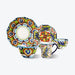 Green Hand-painted Boho Dinner Set