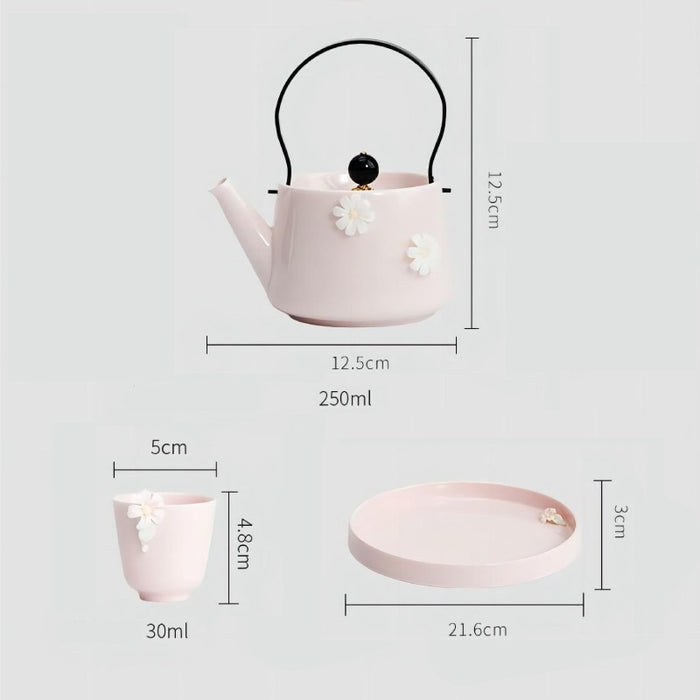 Japanese Sakura Pink Tea Set