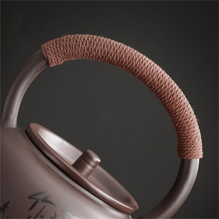 Yixing Bamboo Zisha Tea Set-3