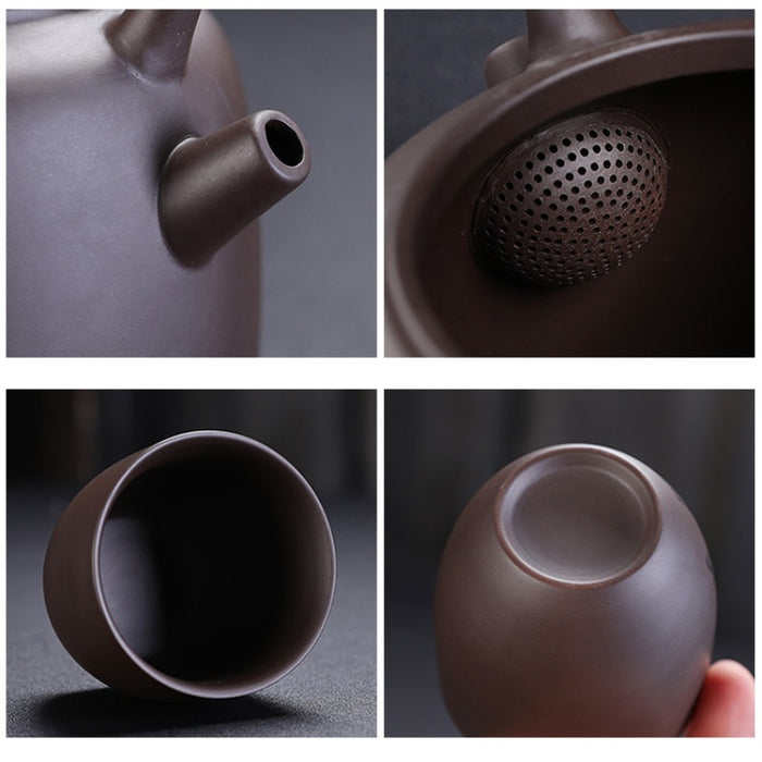 Yixing Bamboo Zisha Tea Set-4