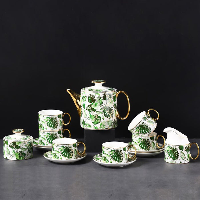 Leaf Modern Bone China Coffee & Tea Set