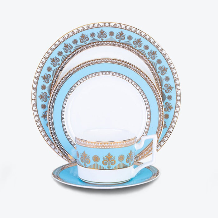 Gold Leaf Bone China Dinnerset with Coffee Cup,Dinner Plate