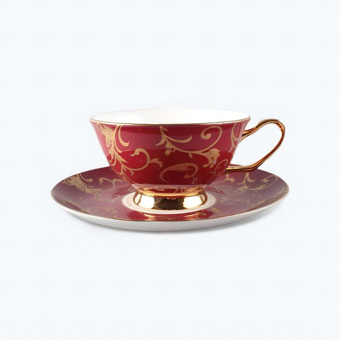 Golden Pattern Turkish Style Cup and Saucer Set