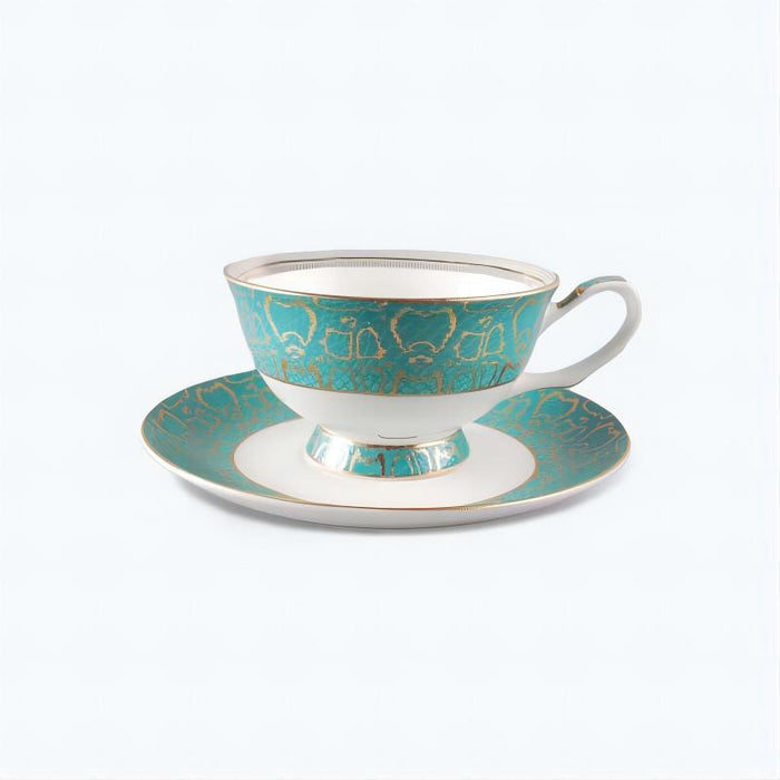 Golden Pattern Turkish Style Cup and Saucer Set