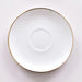 Gold Rim Bone China Coffee Cup and Saucer Set