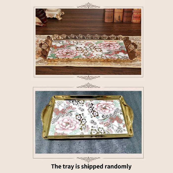 Gold Rim Flower Pattern Victorian Tea Set