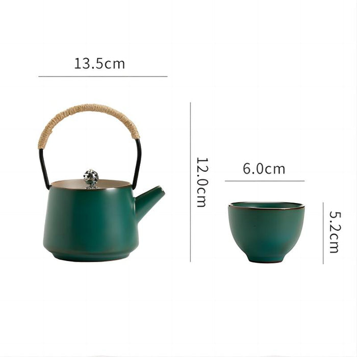 Solid Color Outdoor Travel Kung Fu Tea Set