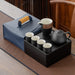 Mountain Black Pottery Travel Kung Fu Tea Set-4