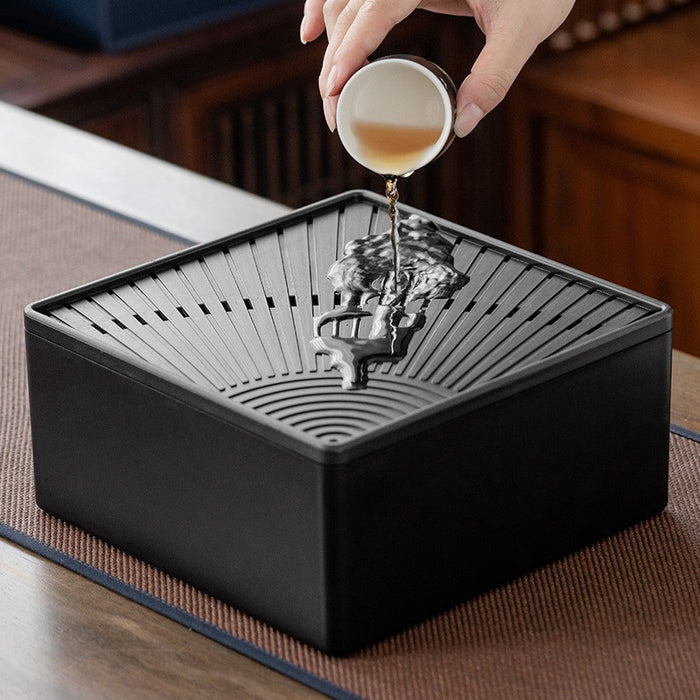 Mountain Black Pottery Travel Kung Fu Tea Set-3
