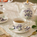 British Iris flower Porcelain Tea Set-3