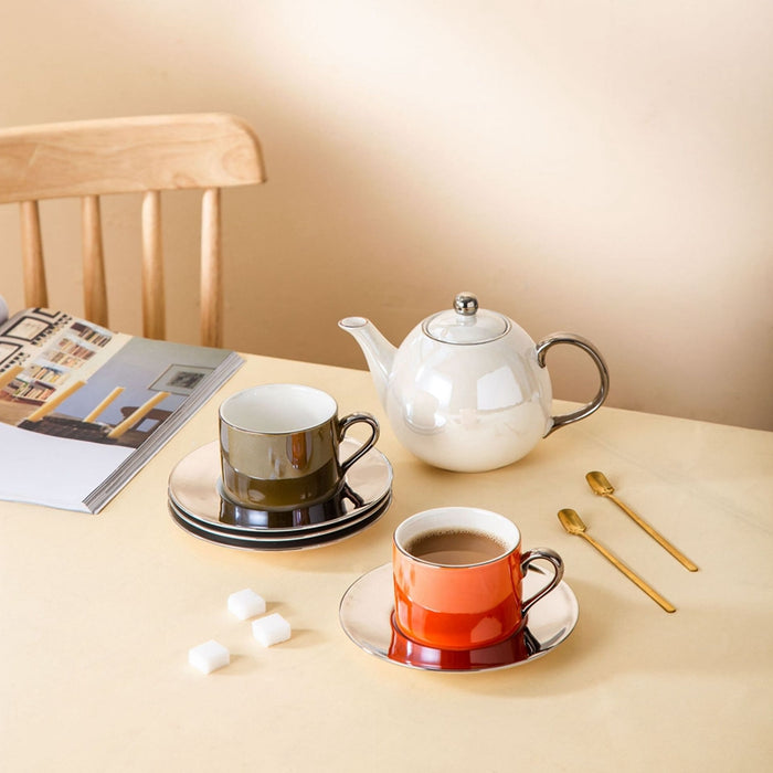 Modern Spectrum Tea Set