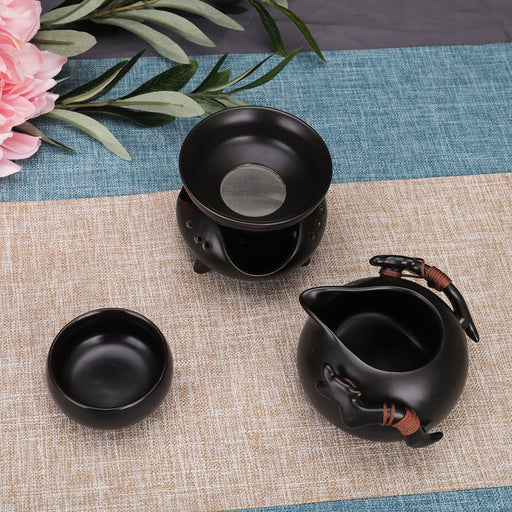 Black Chinese Ceramic Tea Set - HauSweet