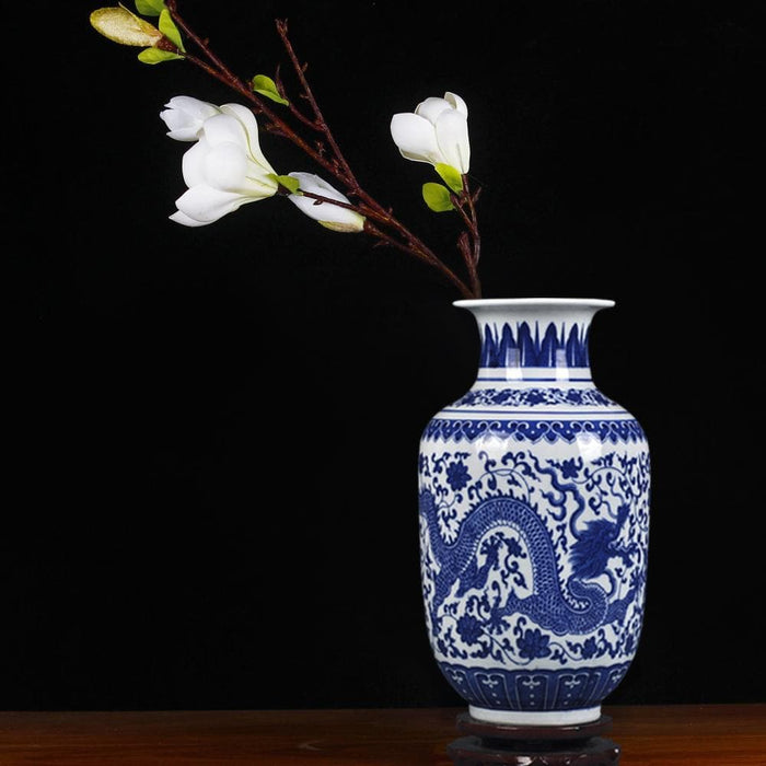 Classic Chinese Blue and White Porcelain Vase