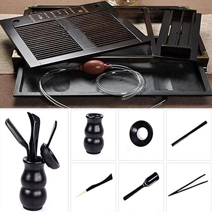 Black Ceramic Tea Cup Set - HauSweet