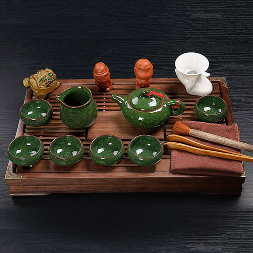 Green Ceramic Tea Cup Set - HauSweet