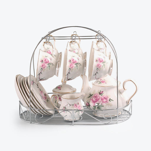 15 Piece European Bone China Coffee Set - HauSweet