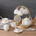 15 Pieces Simple Bone China Tea Sets - HauSweet