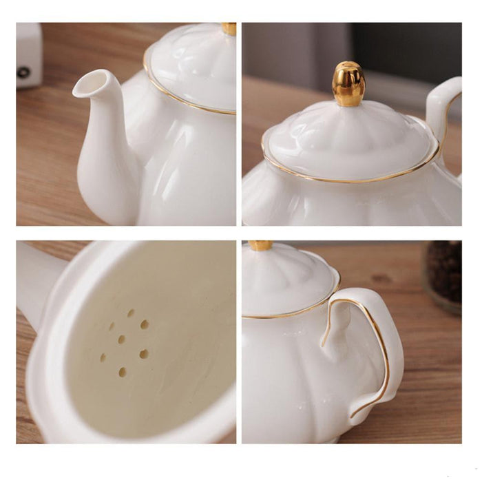 15 Pieces Simple Bone China Tea Sets - HauSweet