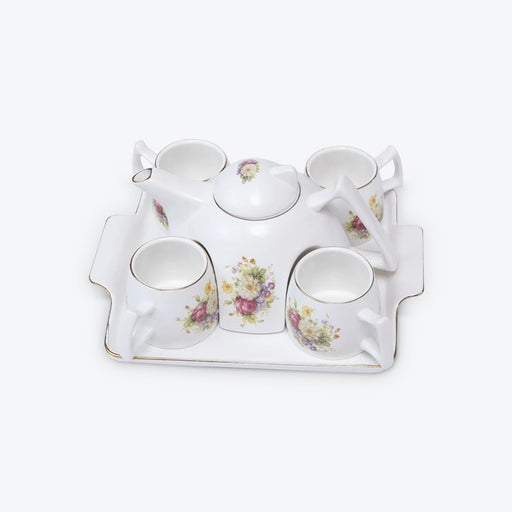 Flower Porcelain Coffee Tea Set - HauSweet
