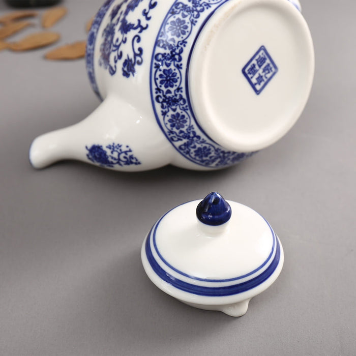 Blue Flowers Porcelain Tea Pot - HauSweet