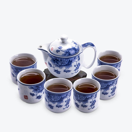 Blue Chinese Porcelain Tea Set - HauSweet