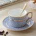 Blue Bone China Coffee Cup - HauSweet