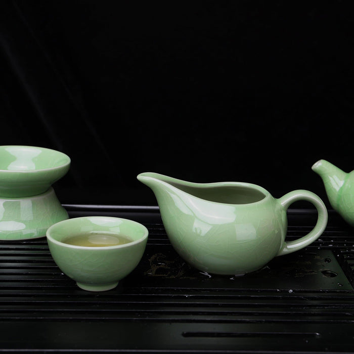 Green Chinese Ceramic Tea Set - HauSweet