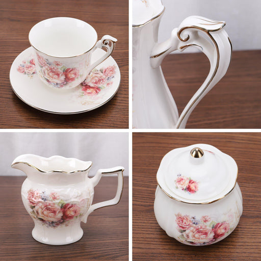 15 Pieces Vintage Porcelain Tea Set - HauSweet