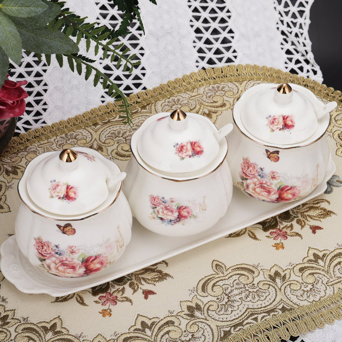Flower Ceramic Sugar Bowls - HauSweet
