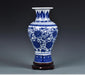 Blue Twig Lotus Porcelain Vase - HauSweet