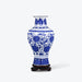 Blue Twig Lotus Porcelain Vase - HauSweet