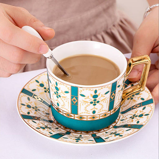 British Flowers Bone China Tea Cup - HauSweet