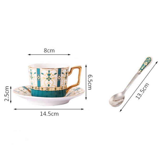 British Flowers Bone China Tea Cup - HauSweet