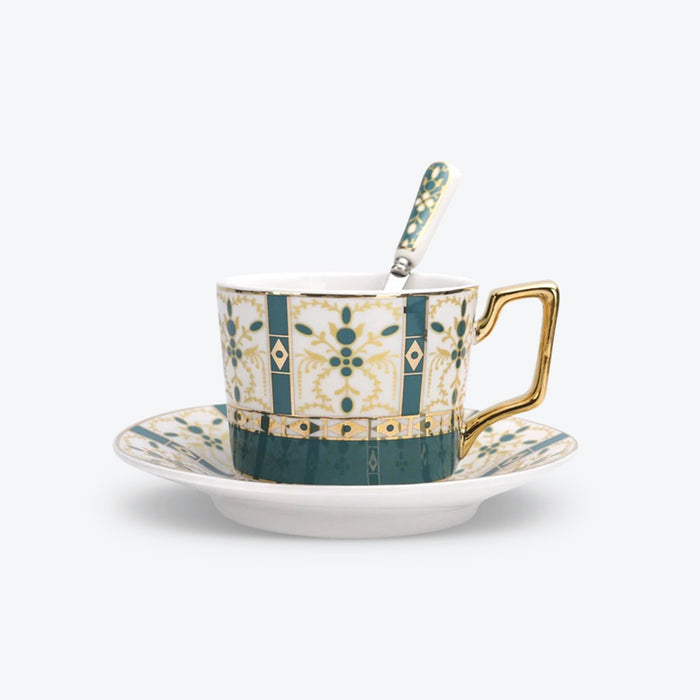 British Flowers Bone China Tea Cup - HauSweet