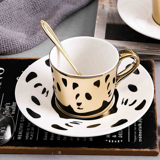 Panda Mirror Reflection Coffee Cup - HauSweet