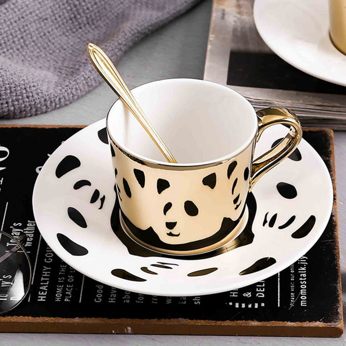 Panda Mirror Reflection Coffee Cup - HauSweet