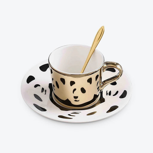 Panda Mirror Reflection Coffee Cup - HauSweet