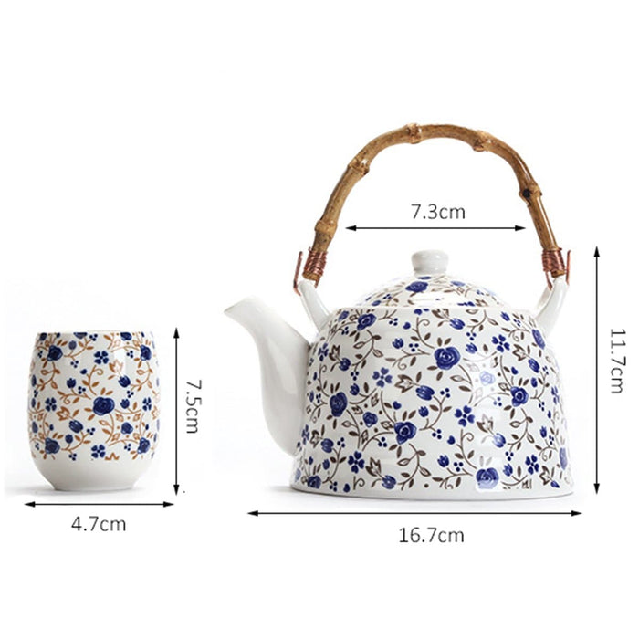 Vintage Flowers Porcelain Coffee Set
