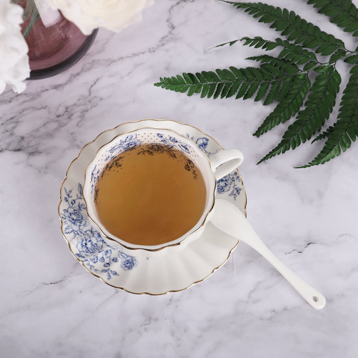 Blue Rose Porcelain Coffee Cup - HauSweet