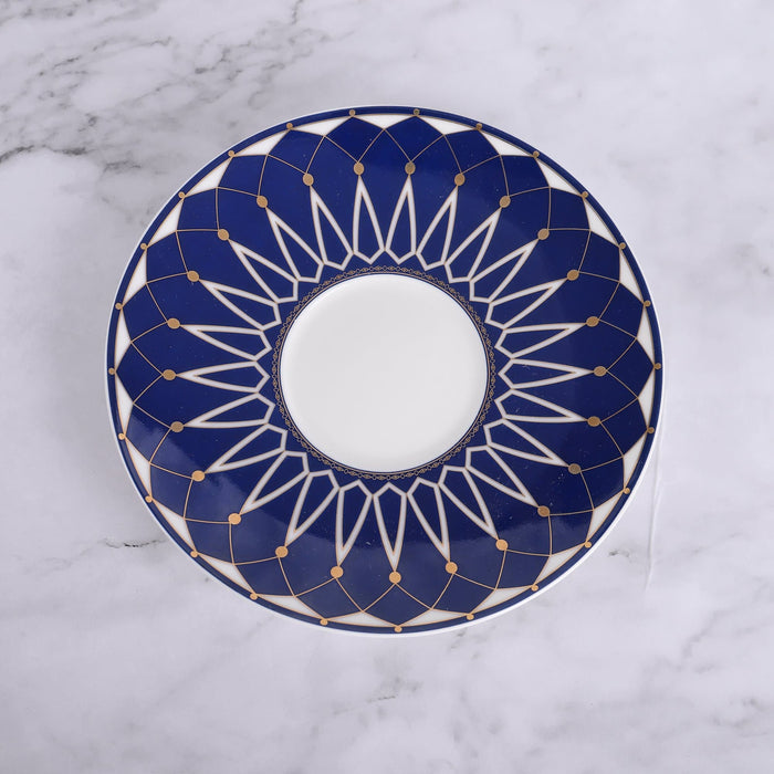 Blue Geometric Ceramic Coffee Cup - HauSweet